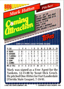 1993 Topps Mark Hutton