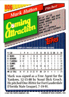 1993 Topps Mark Hutton #806