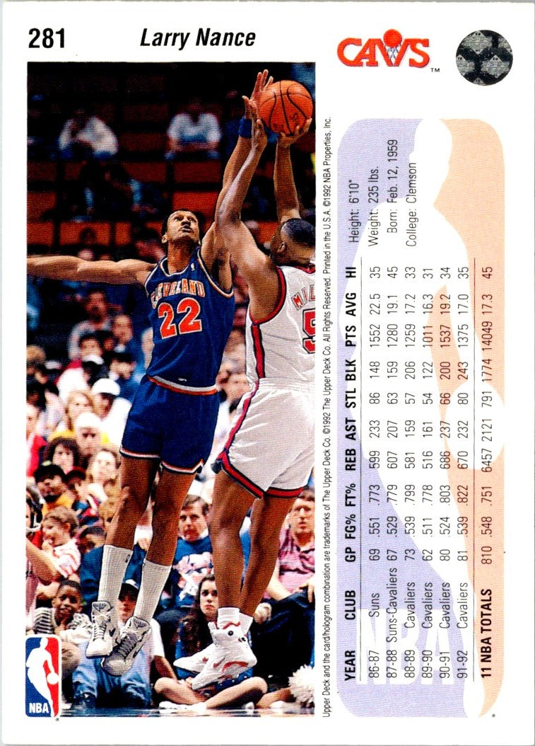 1992 Upper Deck Larry Nance
