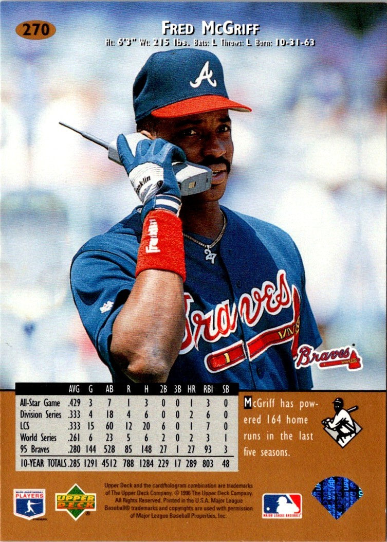 1996 Upper Deck Fred McGriff