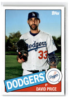 2020 Topps Update 1985 Baseball 35th Anniversary David Price #85TB-21