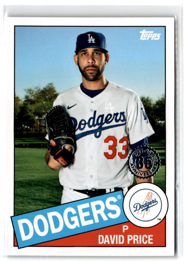 2020 Topps Update 1985 Baseball 35th Anniversary David Price #85TB-21