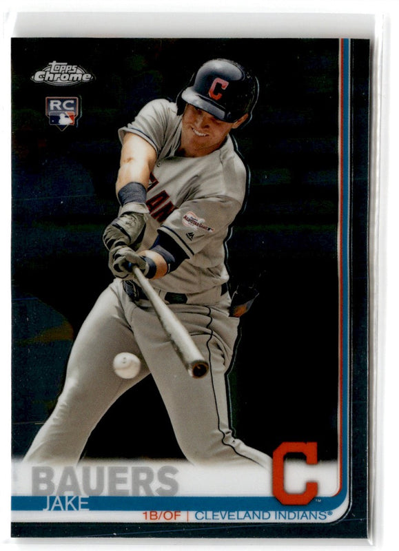 2019 Topps Chrome Blue Refractor Jake Bauers #71