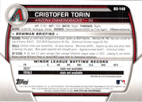 2023 Bowman Draft Cristofer Torin #BD-148 Rookie