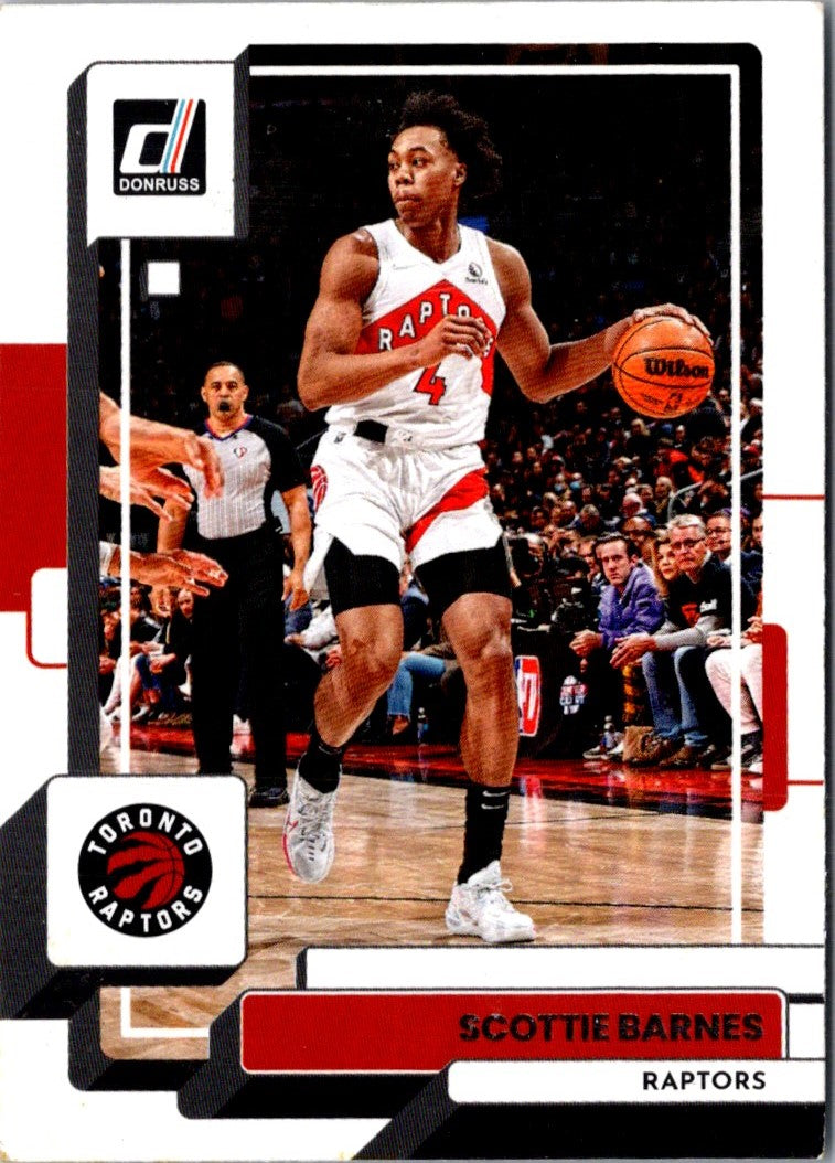 2022 Donruss Holo Laser Red/Gold Scottie Barnes