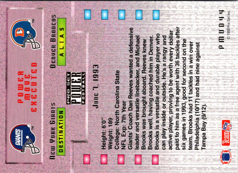 1993 Pro Set Power Update Prospects Michael Brooks