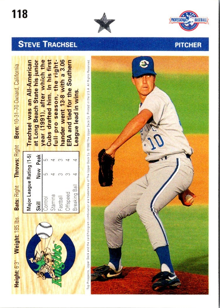 1992 Upper Deck Minors Steve Trachsel