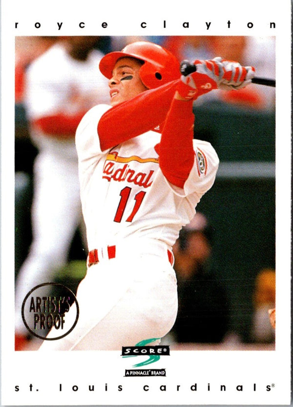 1997 Score Artist's Proofs White Border Royce Clayton #291