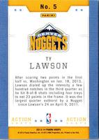 2012 Panini Brilliance Magic Numbers Ty Lawson #5
