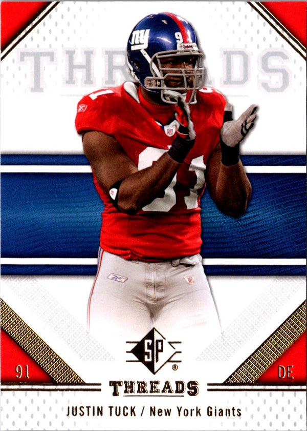 2009 SP Threads Justin Tuck #54