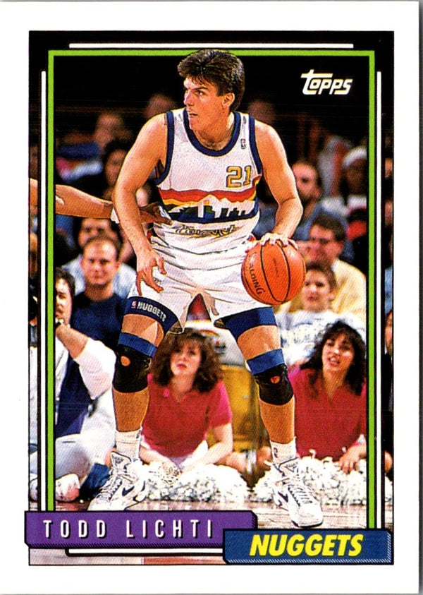 1992 Topps Todd Lichti #182
