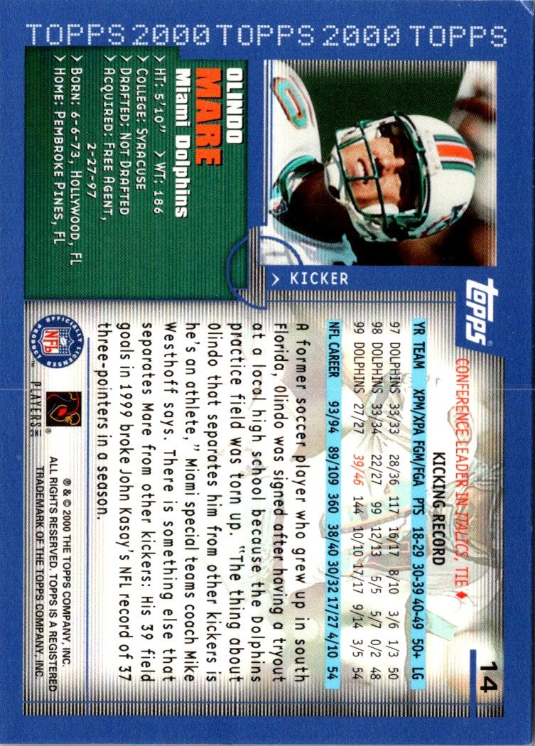 2000 Topps Collection Olindo Mare