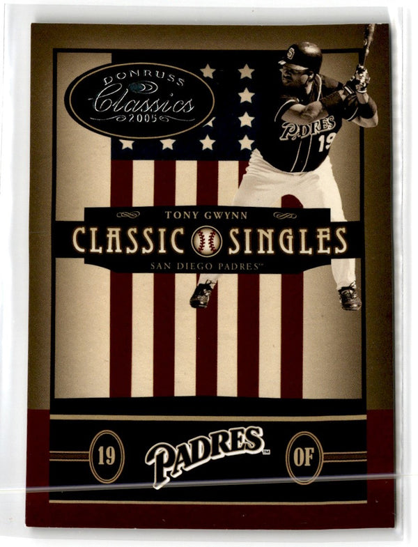 2005 Donruss Classics Classic Singles Tony Gwynn #CS-28