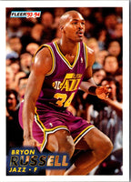 1993 Fleer Bryon Russell #389 Rookie