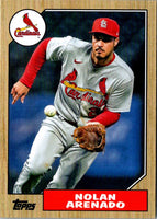 2022 Topps 1987 Baseball Autographs Gold Nolan Arenado #87BA-NA