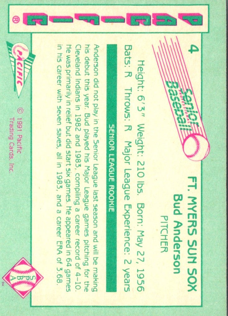 1991 Pacific Senior League Bud Anderson
