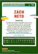2023 Donruss Zach Neto