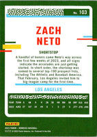 2023 Donruss Zach Neto #103
