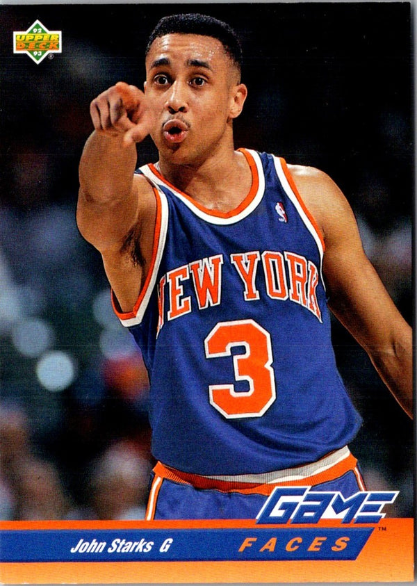 1993 Stadium Club Frequent Flyer Points John Starks #3