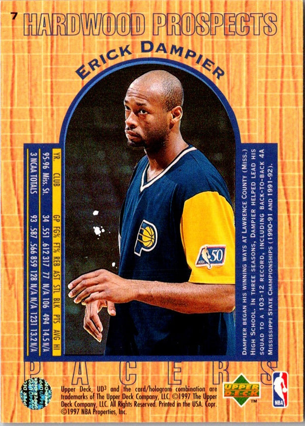 1997 Upper Deck Erick Dampier #48