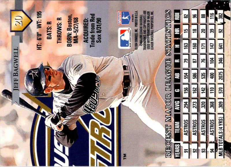 1994 Fleer Team Leaders Jeff Bagwell