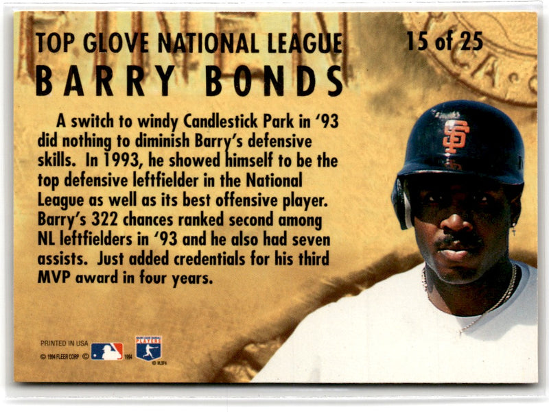 1994 Ultra Award Winners Barry Bonds