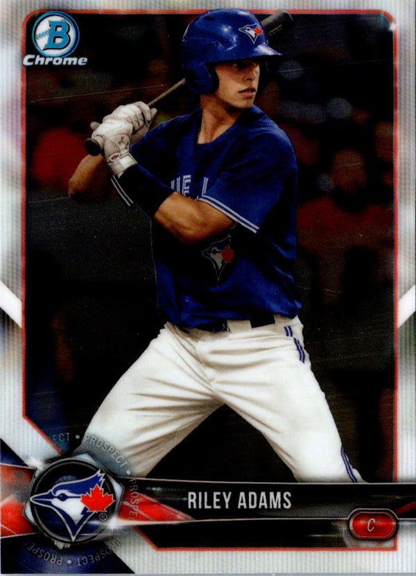 2018 Bowman Chrome Prospects Riley Adams #BCP241