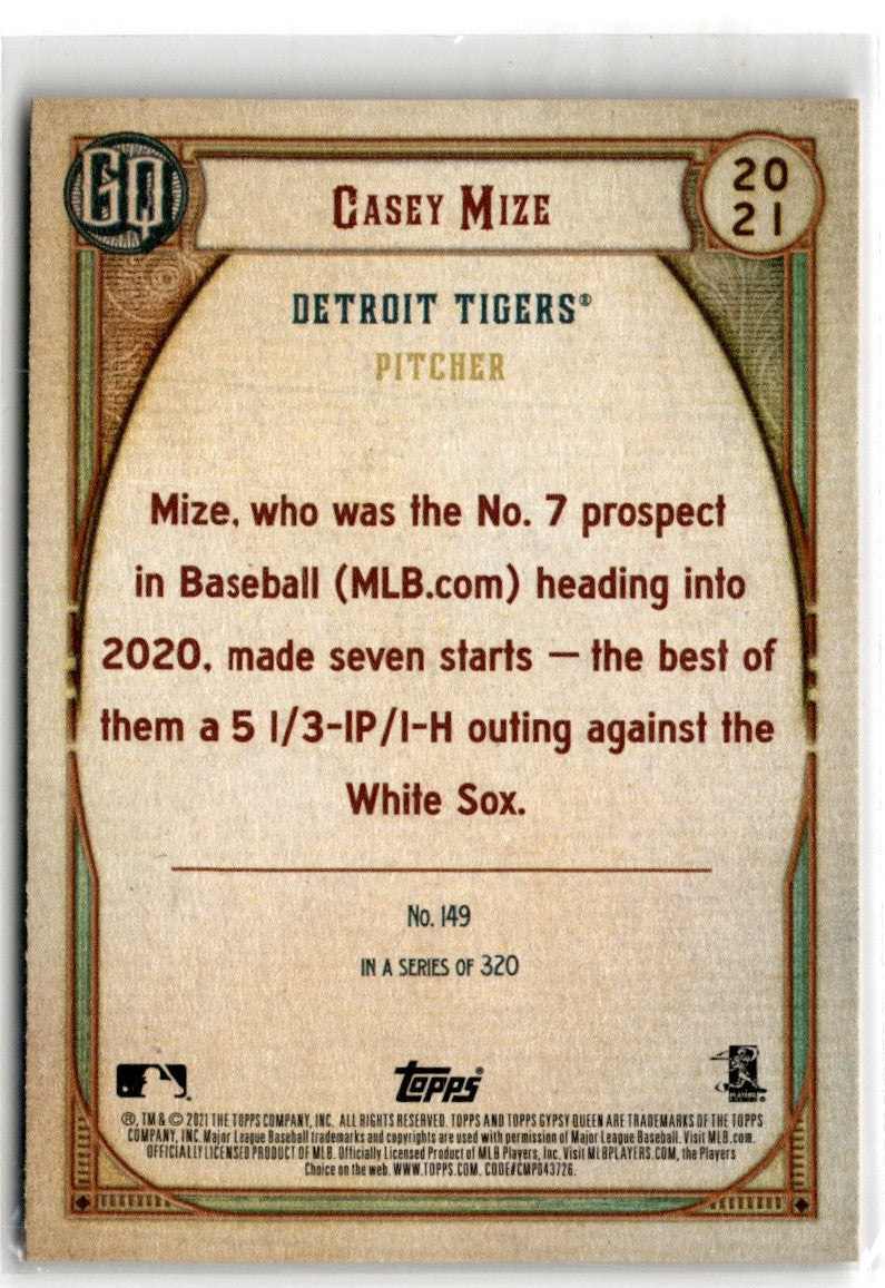 2021 Panini Chronicles Magnitude Casey Mize