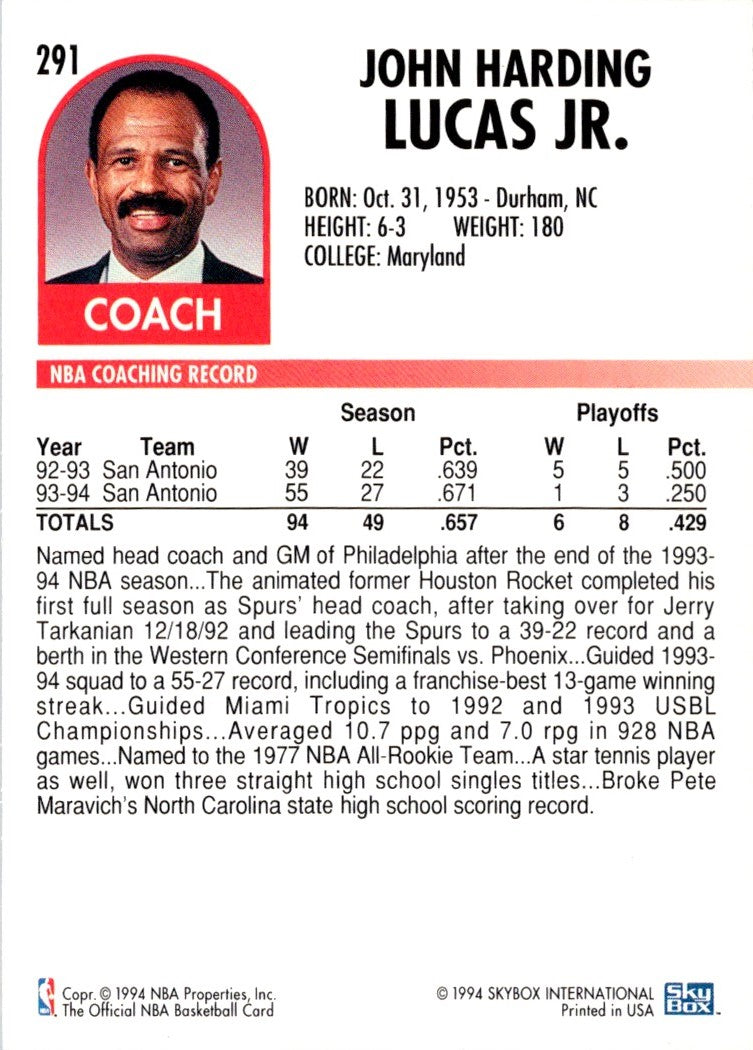 1994 Hoops John Lucas