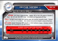 2019 Bowman Draft Chrome Cristian Santana #BDC-80