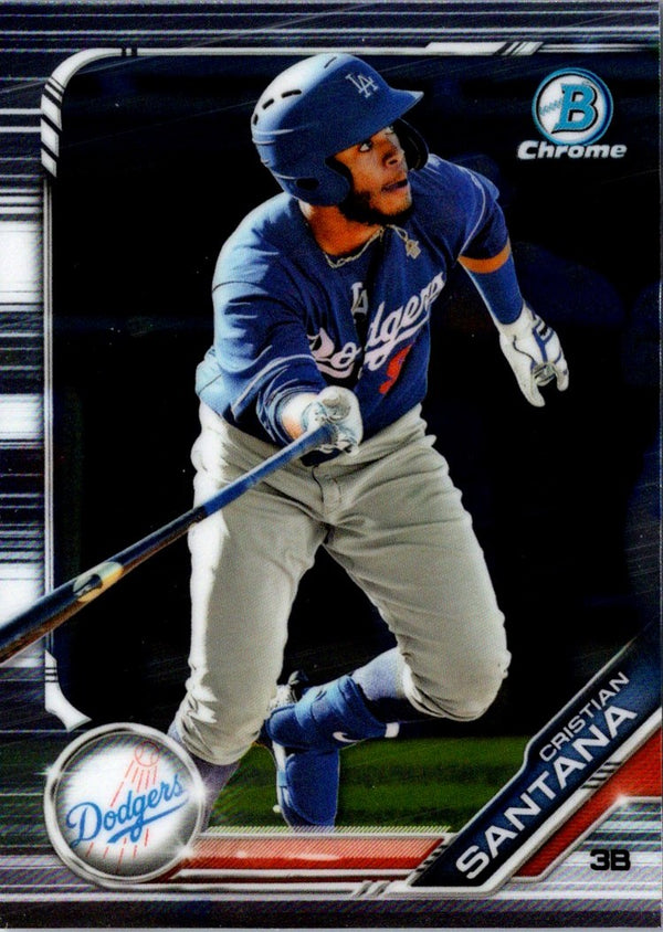 2019 Bowman Draft Chrome Cristian Santana #BDC-80