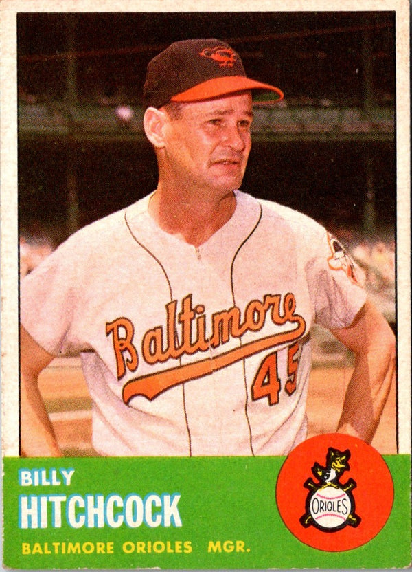 1963 Topps Billy Hitchcock #213 VG-EX