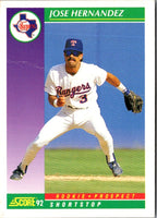 1992 Score Jose Hernandez #866 Rookie