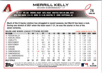 2022 Topps Merrill Kelly #74