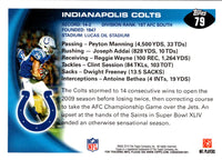 2010 Topps Indianapolis Colts #79