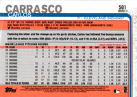 2019 Topps Carlos Carrasco #501A