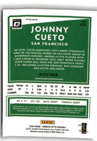 2020 Donruss Optic Carolina Blue and White Johnny Cueto #122