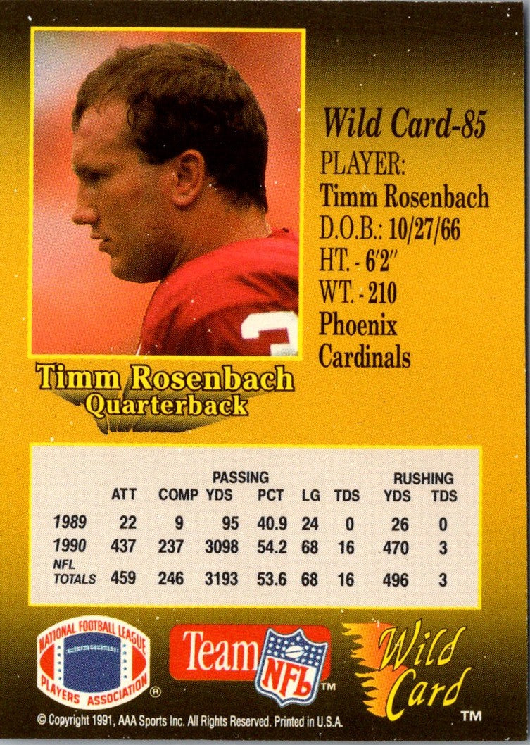 1991 Wild Card Timm Rosenbach