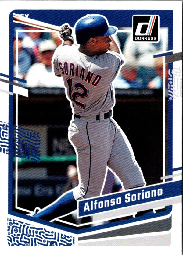 2023 Donruss Holo Blue Alfonso Soriano #192