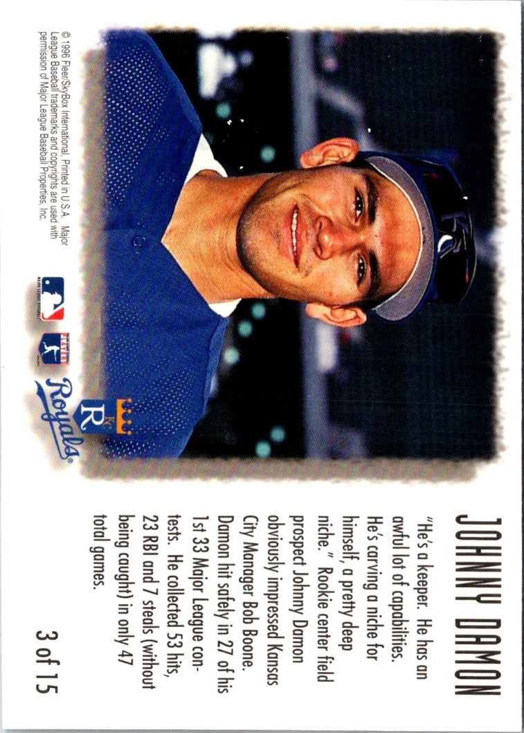 1996 Fleer Rookie Sensations Johnny Damon