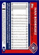 2003 Topps Ivan Rodriguez