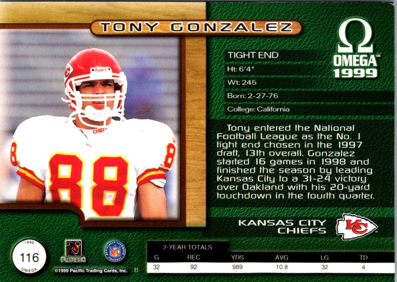 1998 Pacific Omega Tony Gonzalez