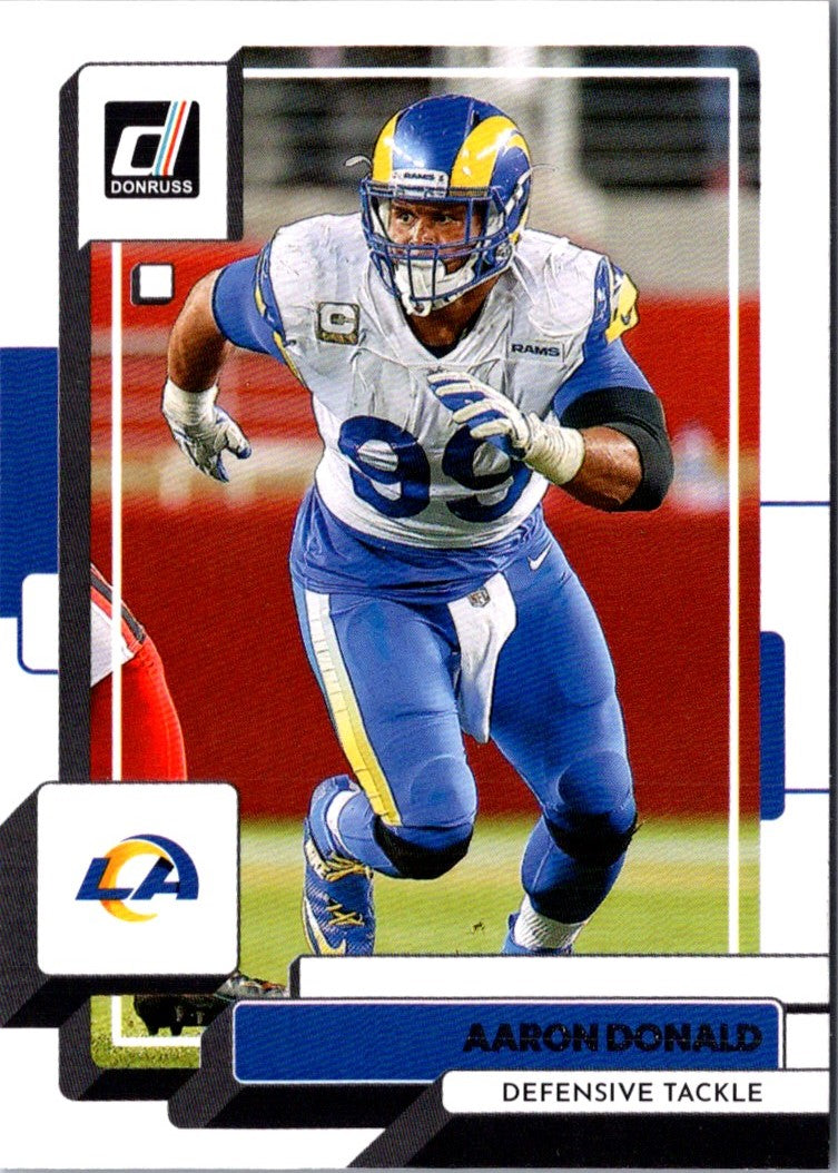 2022 Donruss Blue Press Proof Aaron Donald