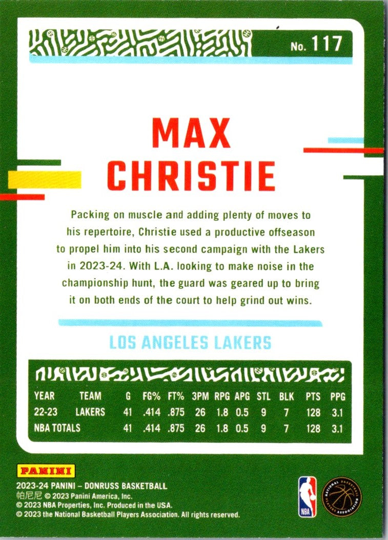 2023 Donruss Max Christie