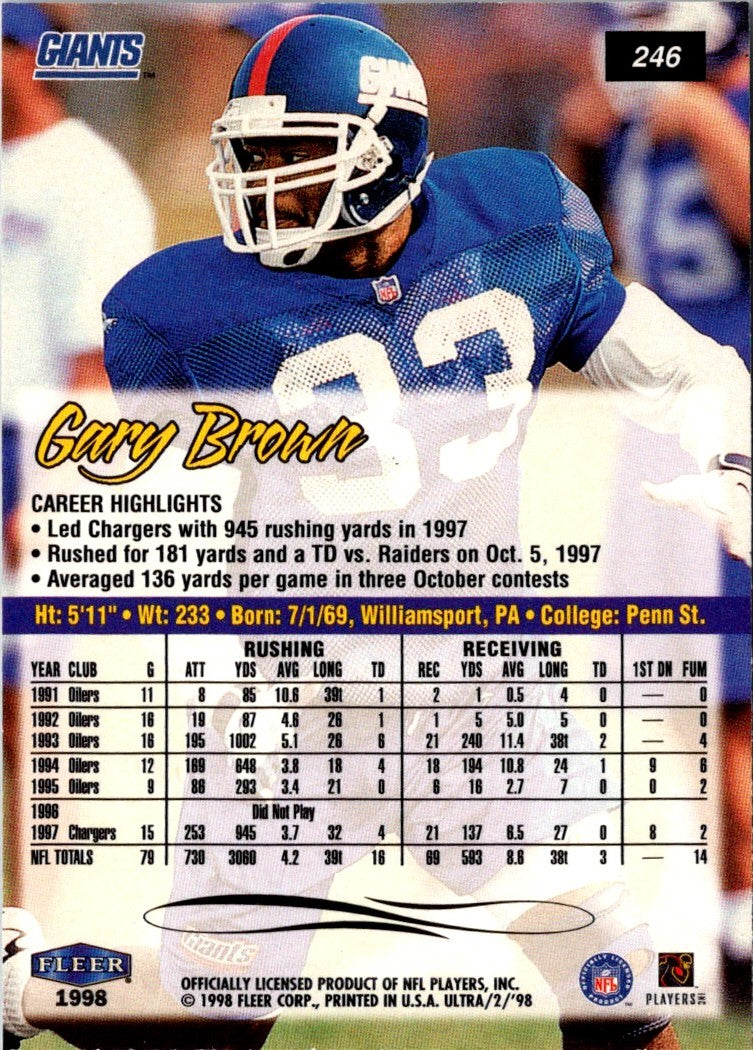 1998 Ultra Gary Brown