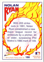 1992 Pacific Ryan Texas Express II Nolan Ryan #188