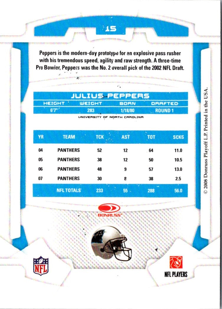 2008 Leaf Rookies & Stars Julius Peppers