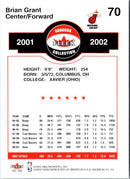 2001 Fleer Shoebox Brian Grant