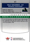 2003 SkyBox LE Wally Szczerbiak