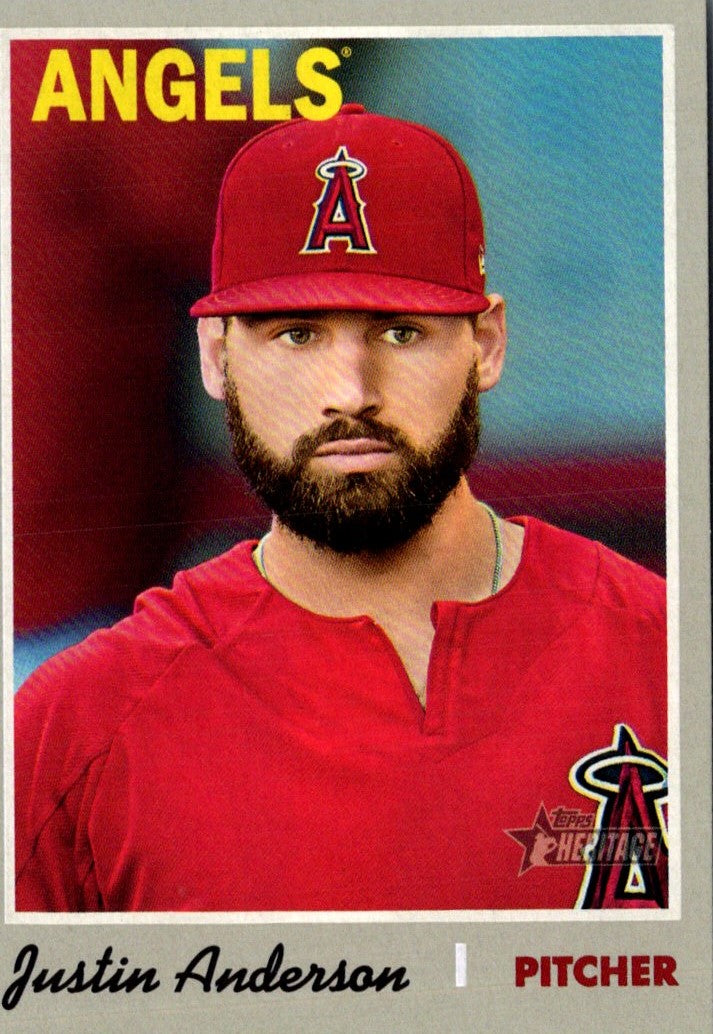 2019 Topps Heritage Justin Anderson